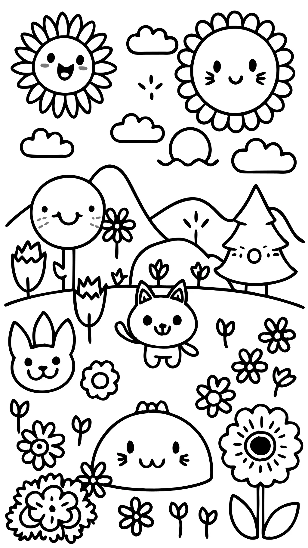 happy coloring page